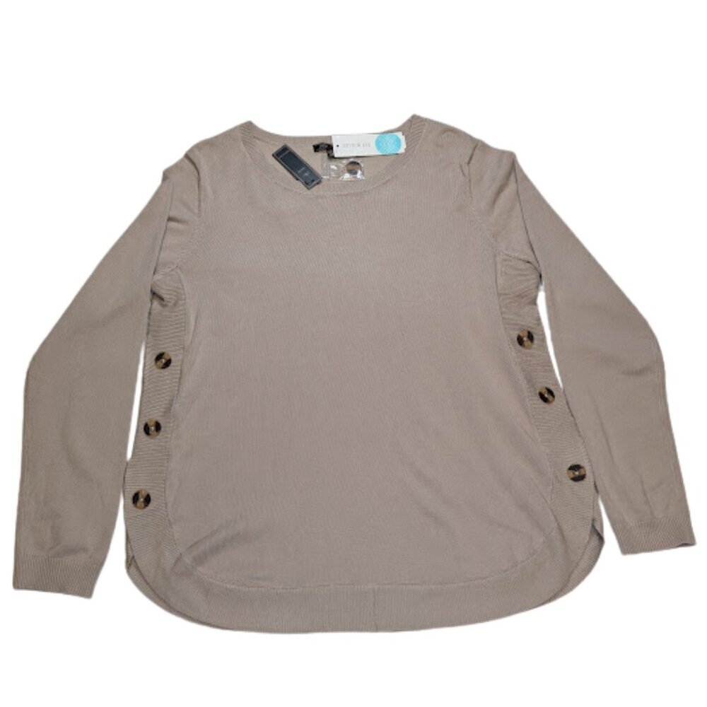 Letty & Me Button-Side Sweater – Size XL (NWT)
